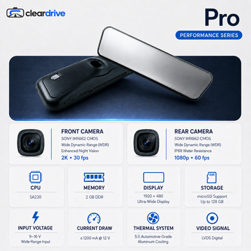 Lexus NX custom-fit digital rear mirror
