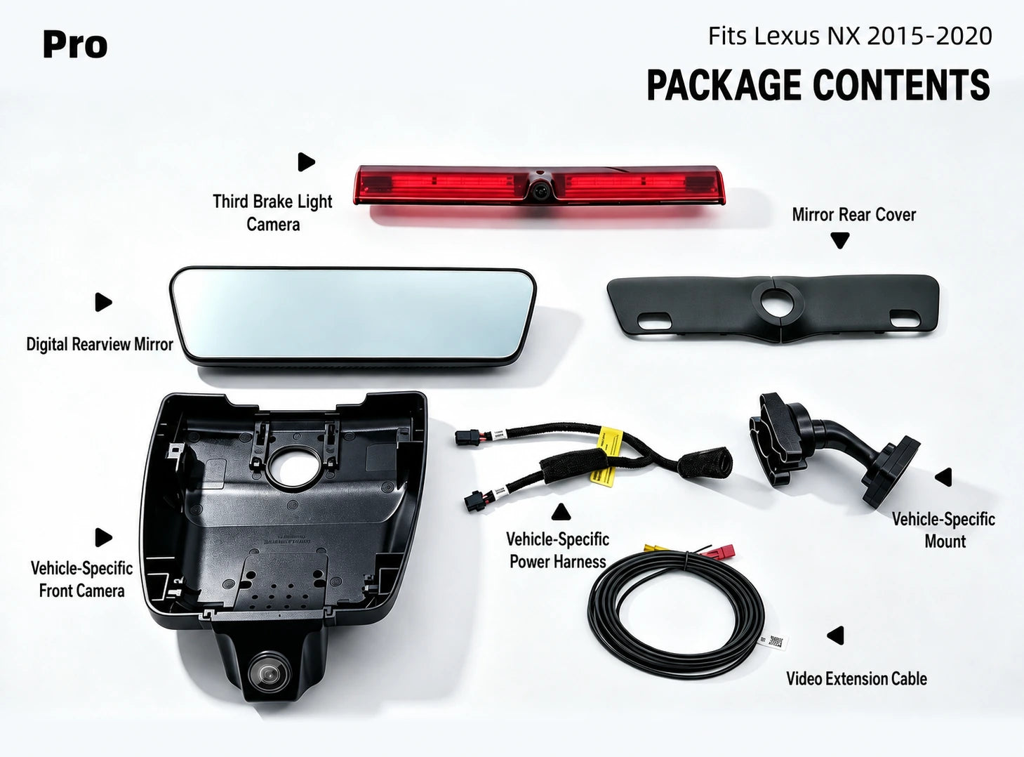 Pro package contents for Lexus NX